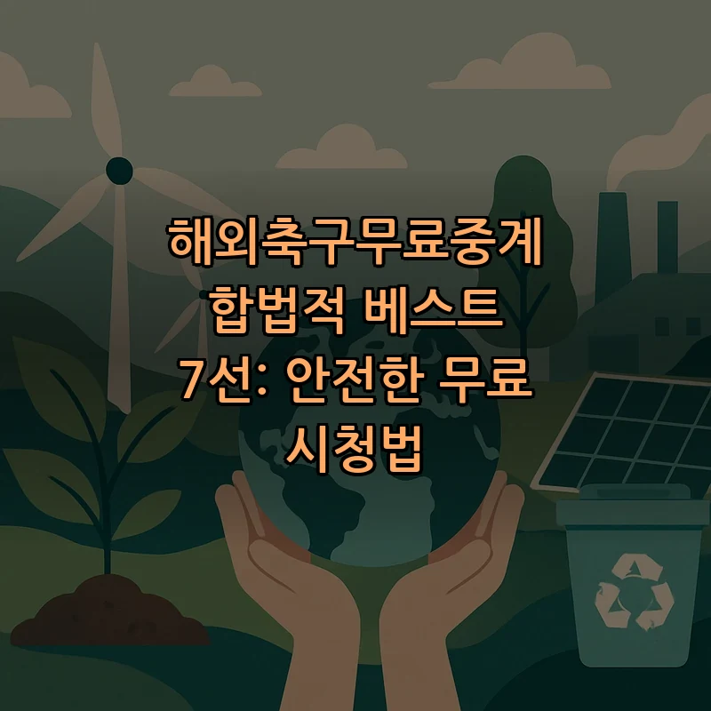 해외축구무료중계 합법적 베스트 7선: 안전한 무료 시청법 커버 이미지