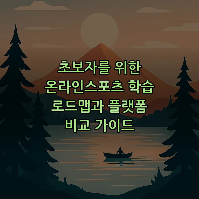 초보자를 위한 온라인스포츠 학습 로드맵과 플랫폼 비교 가이드 커버 이미지