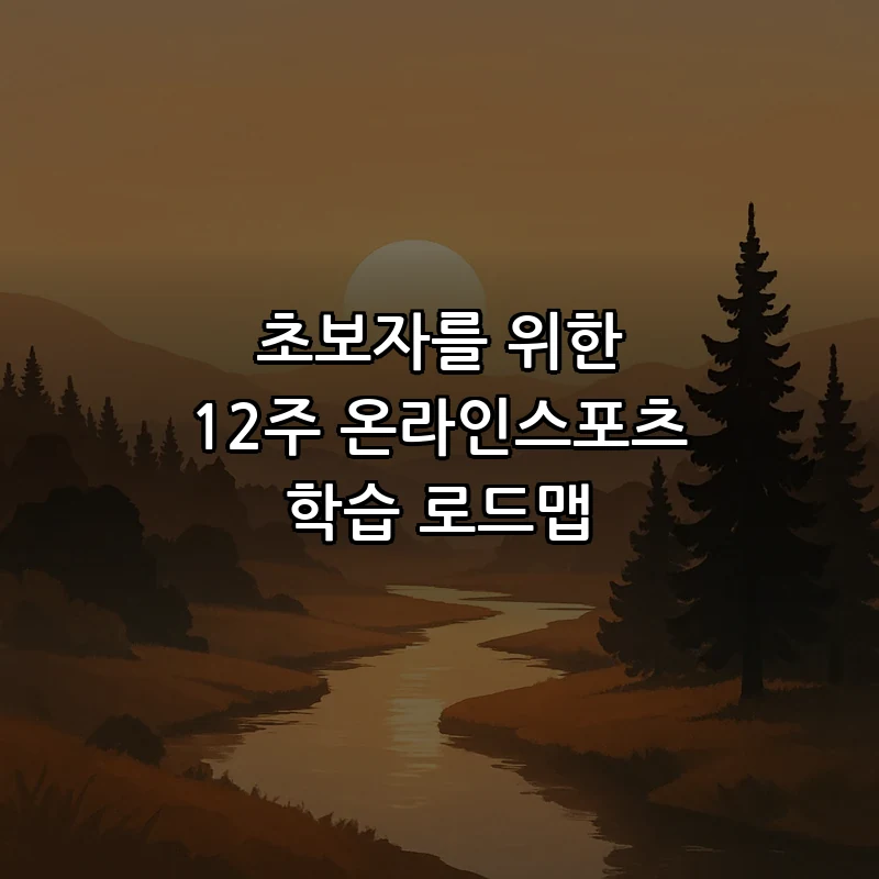 초보자를 위한 12주 온라인스포츠 학습 로드맵