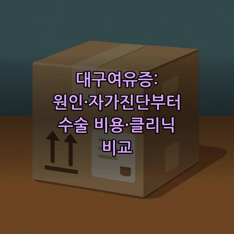 대구여유증: 원인과 진단 방법 총정리