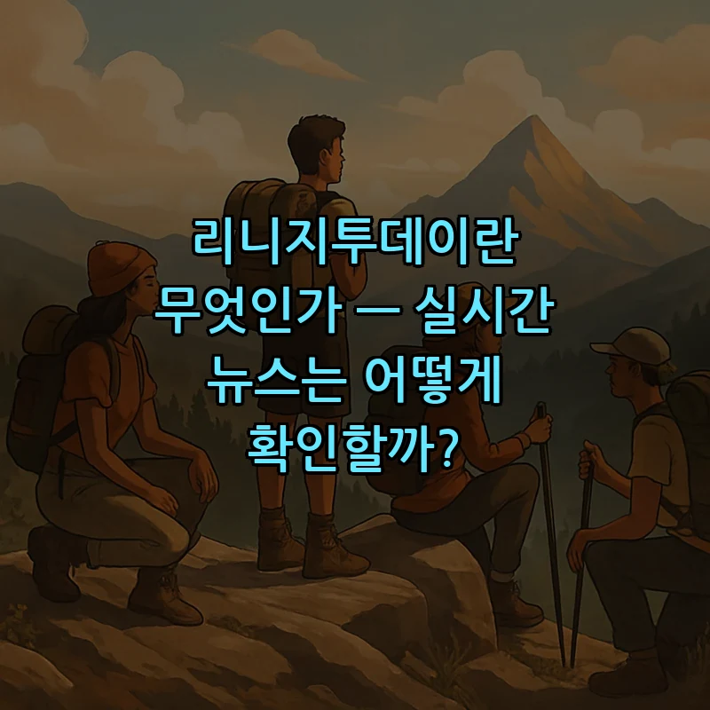 리니지투데이란 무엇인가 — 초보자를 위한 가이드
