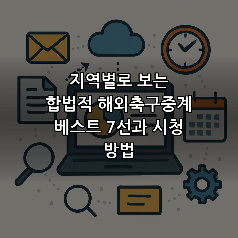해외축구중계: 합법적 스트리밍 가이드 및 베스트 7선