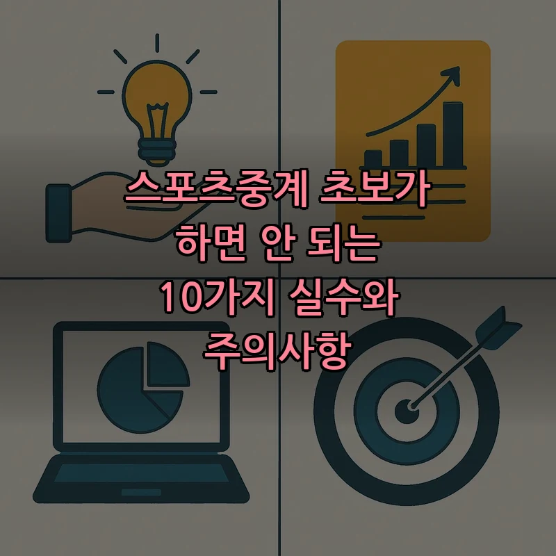 스포츠중계 초보자가 피해야 할 반드시 알아야 할 10가지 실수