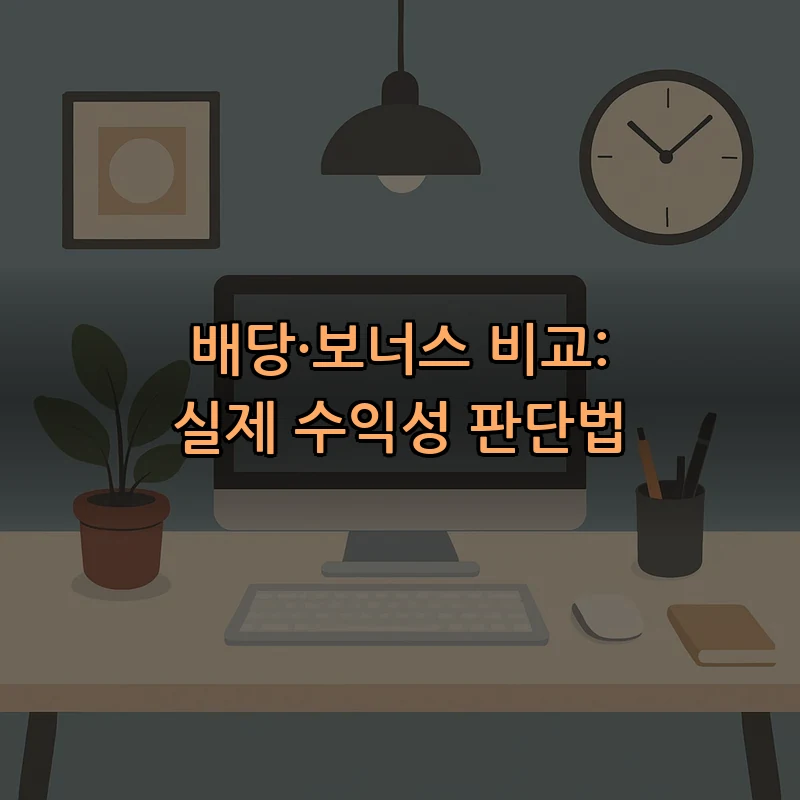 배당·보너스 비교: 실제 수익성 판단법