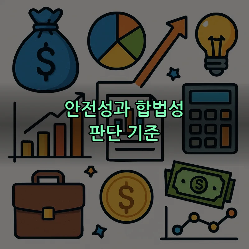 안전성과 합법성 판단 기준