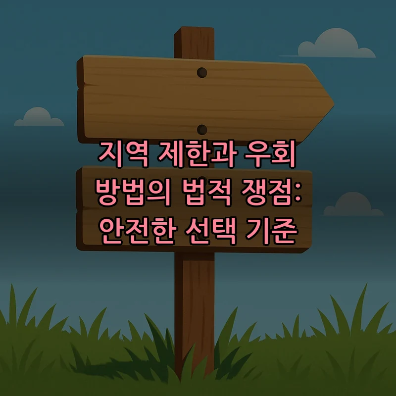 지역 제한과 우회 방법의 법적 쟁점: 안전한 선택 기준