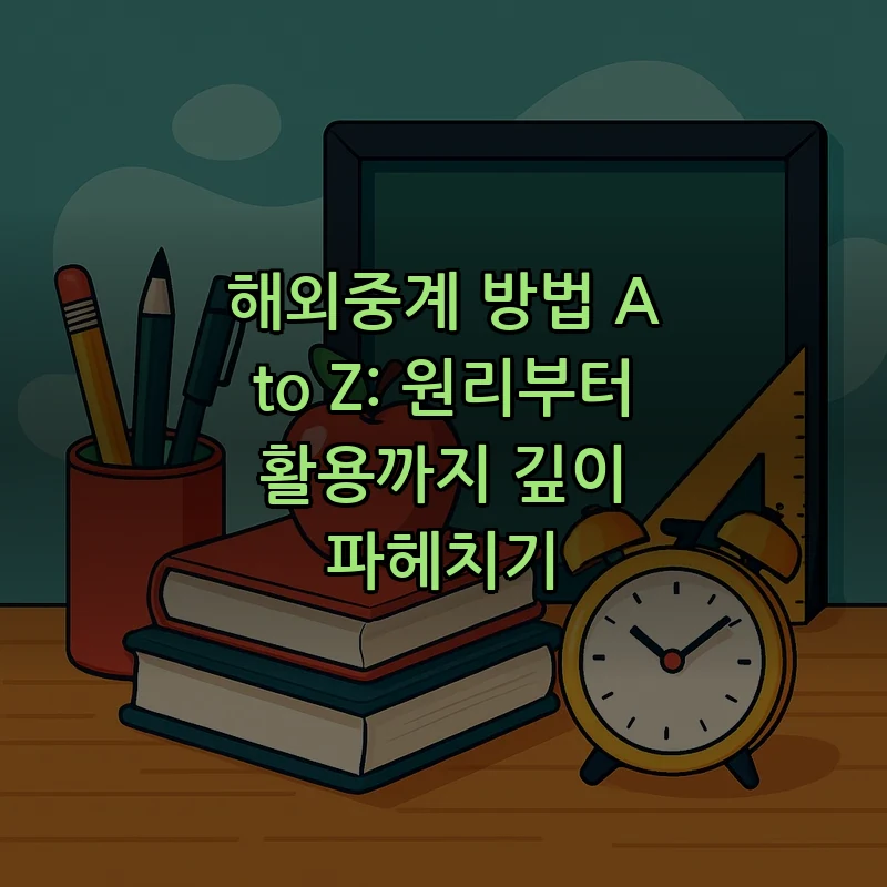 해외중계 가이드: 원리부터 합법적 시청까지