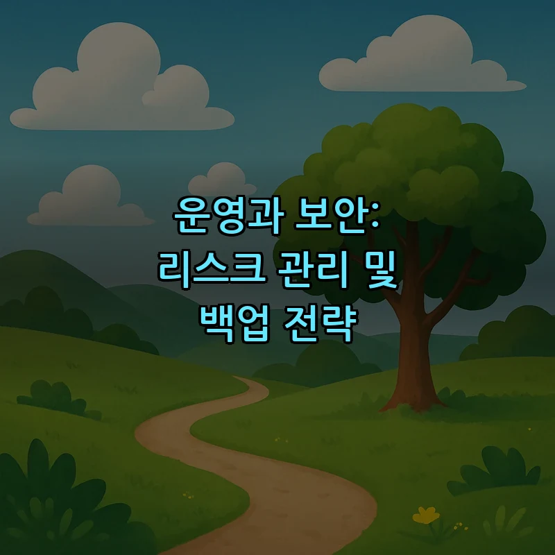 운영과 보안: 리스크 관리 및 백업 전략