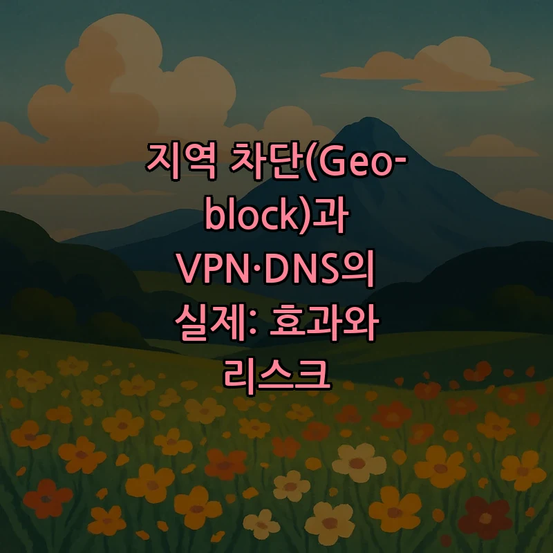 지역 차단(Geo-block)과 VPN·DNS의 실제: 효과와 리스크