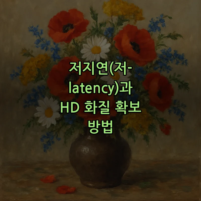 저지연(저-latency)과 HD 화질 확보 방법