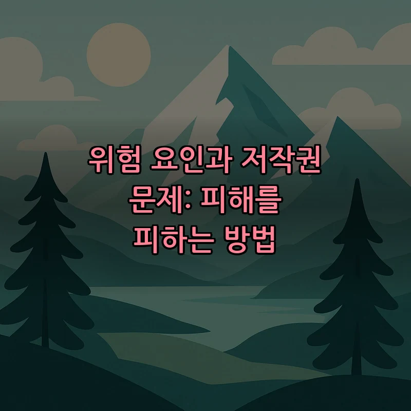 위험 요인과 저작권 문제: 피해를 피하는 방법
