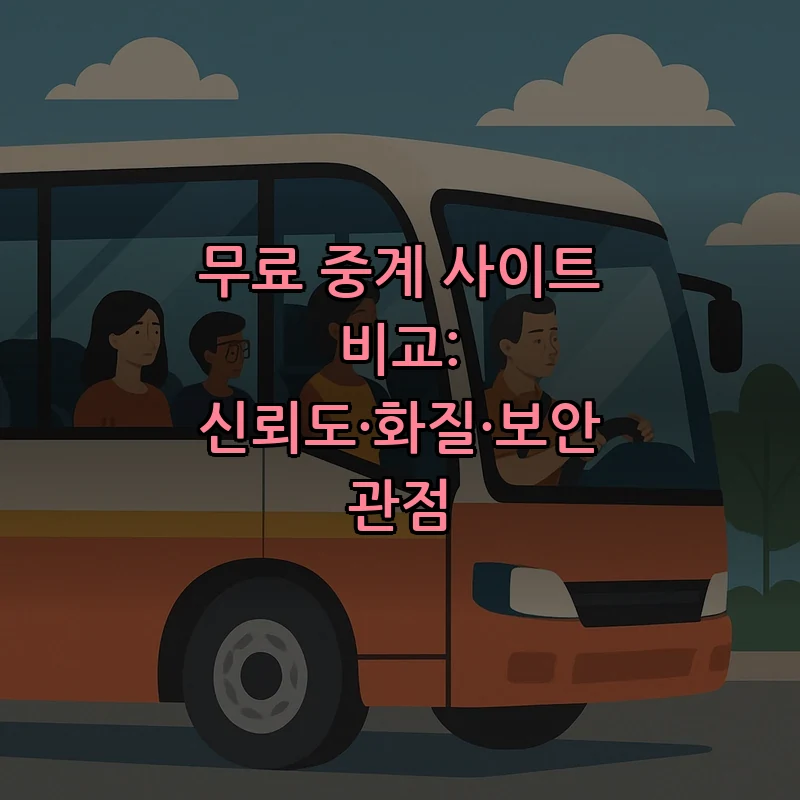 무료 중계 사이트 비교: 신뢰도·화질·보안 관점