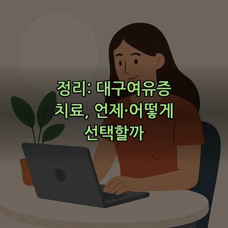 정리: 대구여유증 치료, 언제·어떻게 선택할까