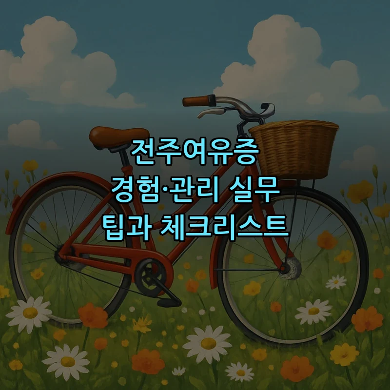 전주여유증 경험·관리 실무 팁과 체크리스트