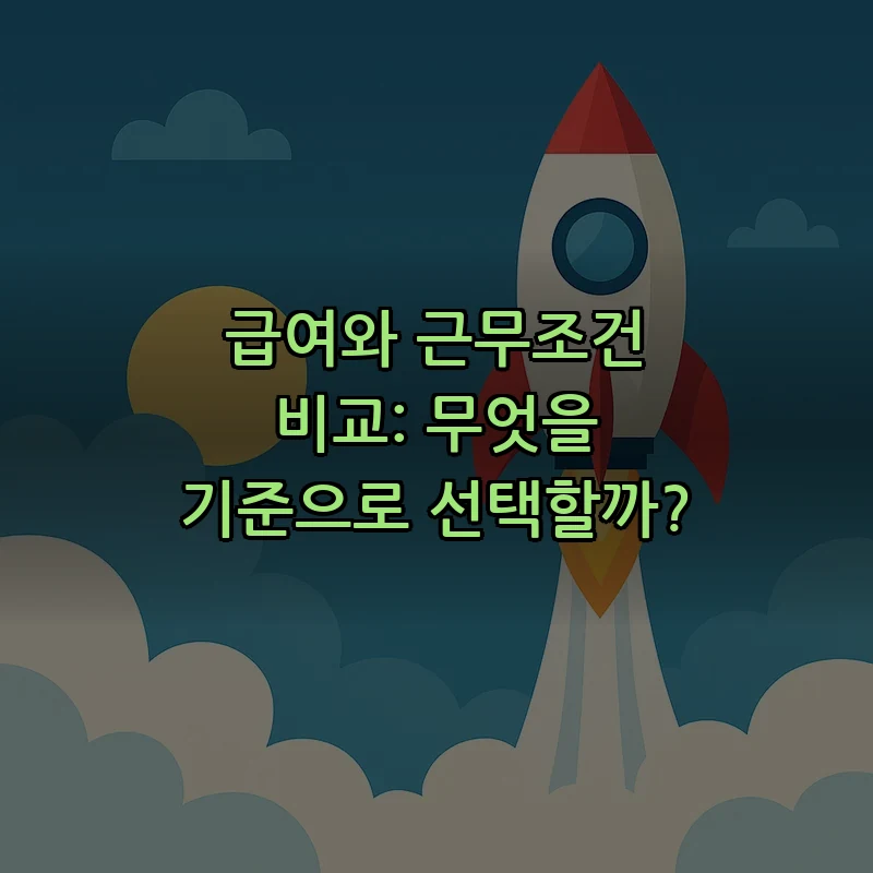 급여와 근무조건 비교: 무엇을 기준으로 선택할까?