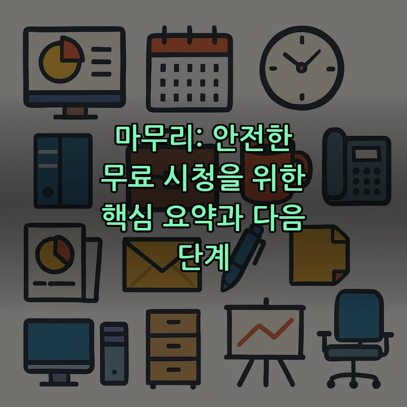 마무리: 안전한 무료 시청을 위한 핵심 요약과 다음 단계