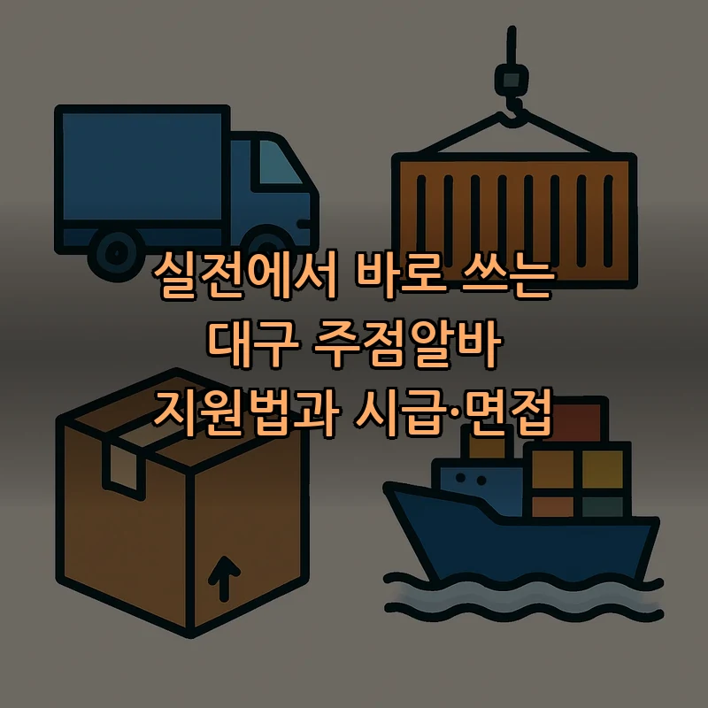 대구 주점알바 지원법: 시급과 면접 팁