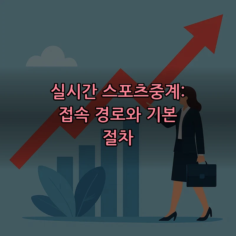 실시간 스포츠중계: 접속 경로와 기본 절차