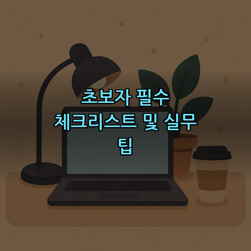 초보자 필수 체크리스트 및 실무 팁