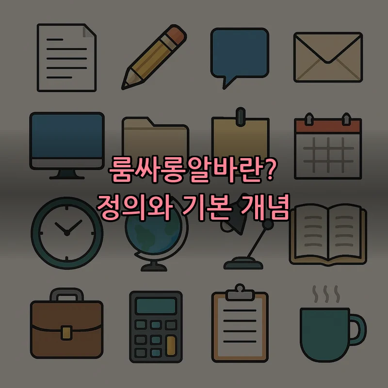 룸싸롱알바란? 정의와 기본 개념