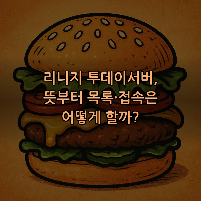 리니지 투데이서버란? 뜻·접속 방법·안정성 확인