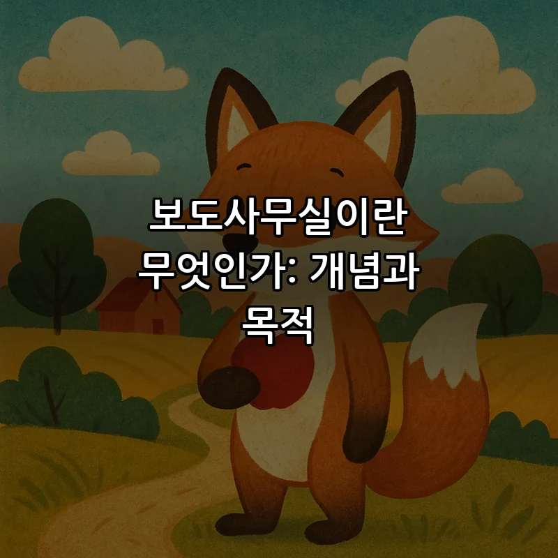 보도사무실이란 무엇인가: 개념과 목적