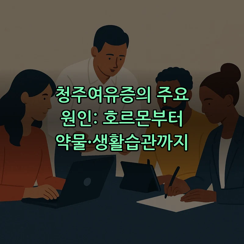 청주여유증의 주요 원인: 호르몬부터 약물·생활습관까지