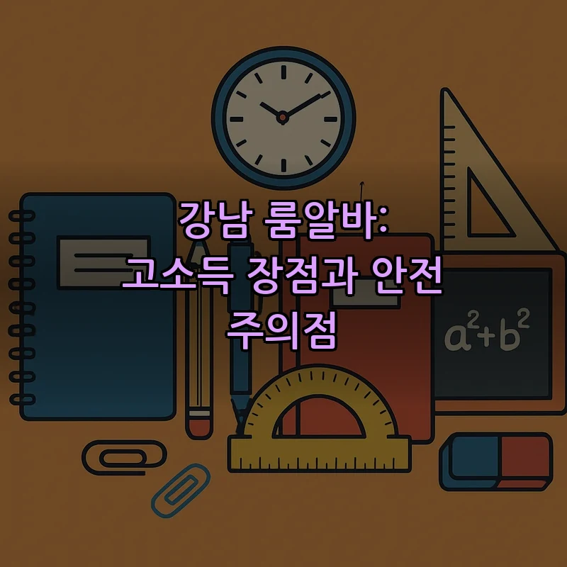 강남 룸알바: 고소득 장점과 안전 주의점 커버 이미지