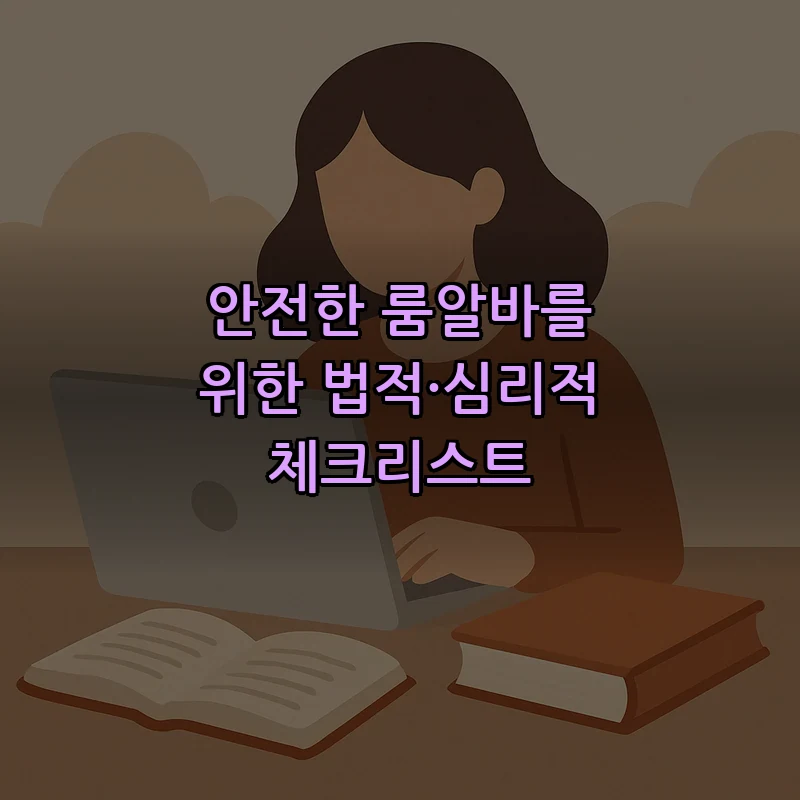 안전한 룸알바를 위한 법적·심리적 체크리스트