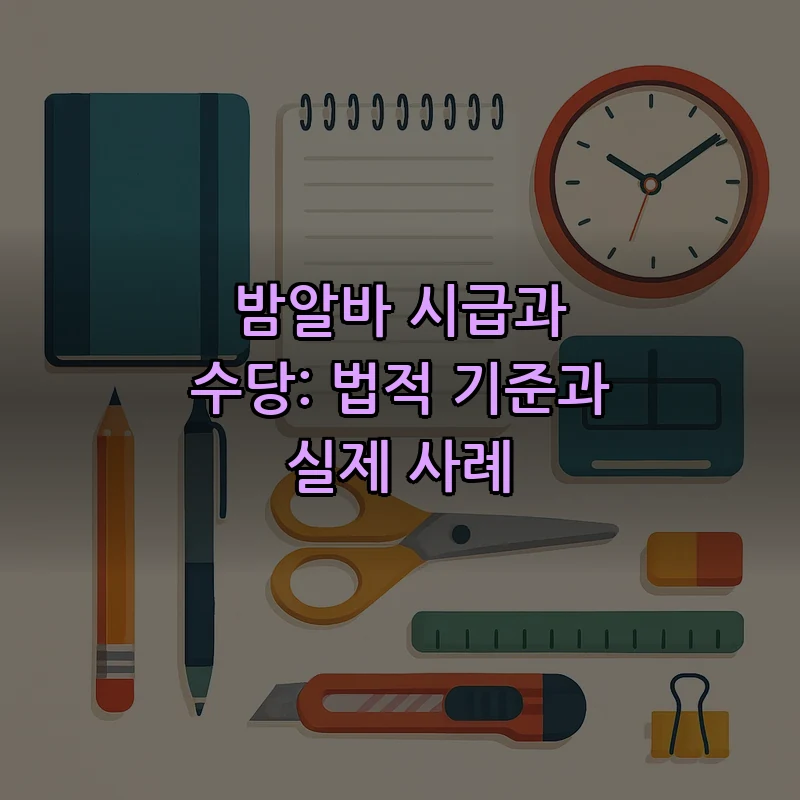 밤알바 시급과 수당: 법적 기준과 실제 사례