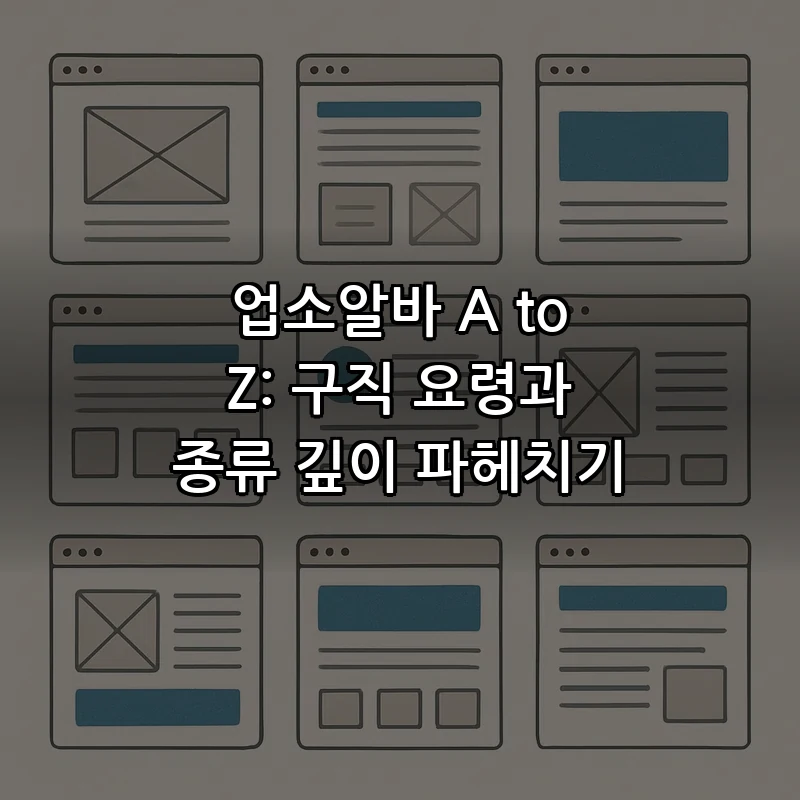 업소알바 A to Z: 구직 요령과 종류 깊이 파헤치기 커버 이미지