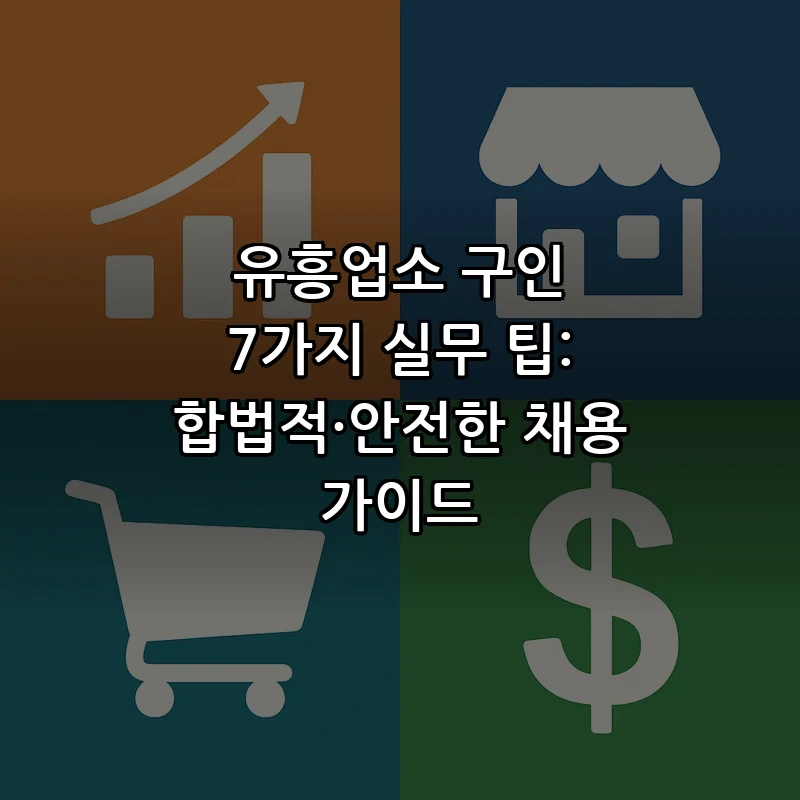 유흥업소 구인 7가지 실무 팁: 합법적·안전한 채용 가이드 커버 이미지