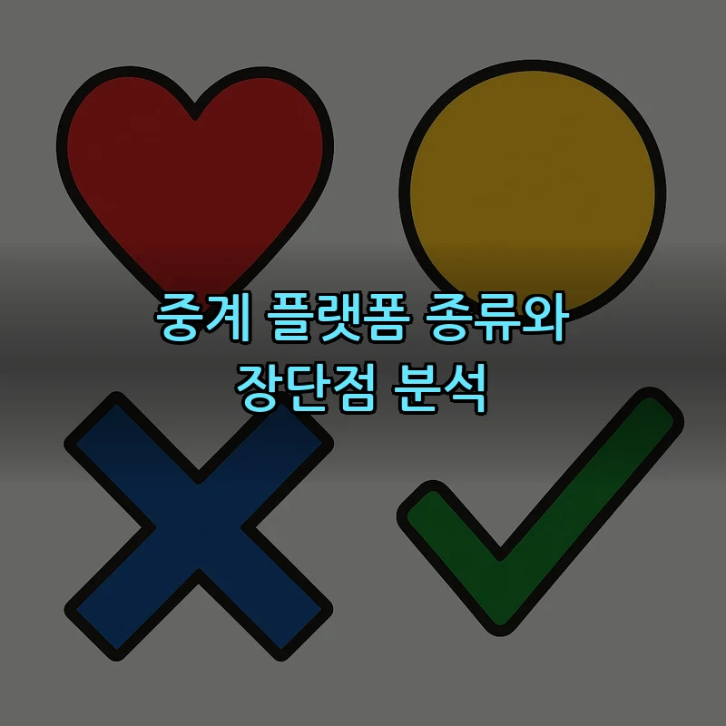 중계 플랫폼 종류와 장단점 분석