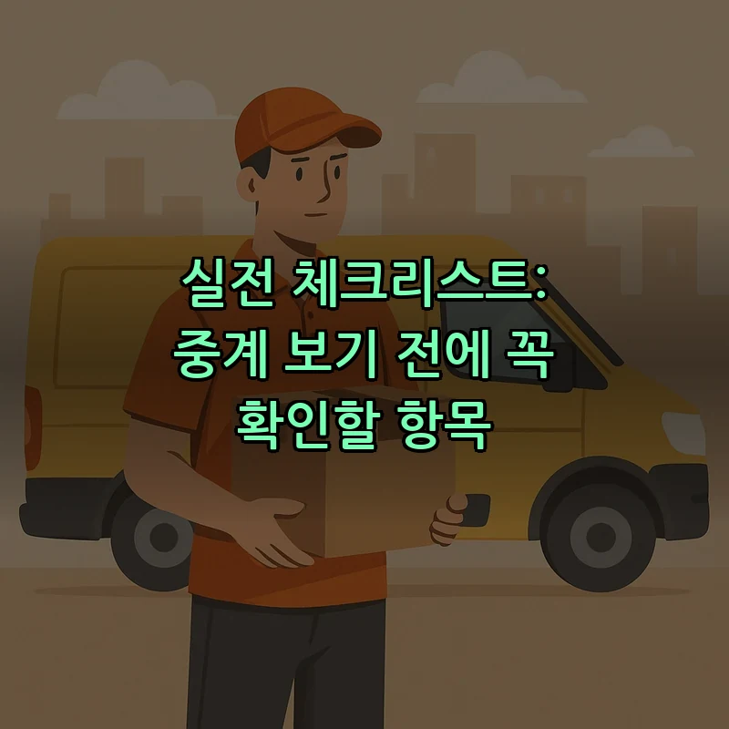 실전 체크리스트: 중계 보기 전에 꼭 확인할 항목