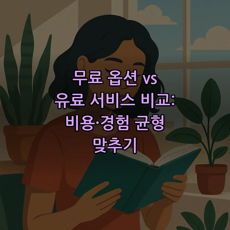 무료 옵션 vs 유료 서비스 비교: 비용·경험 균형 맞추기