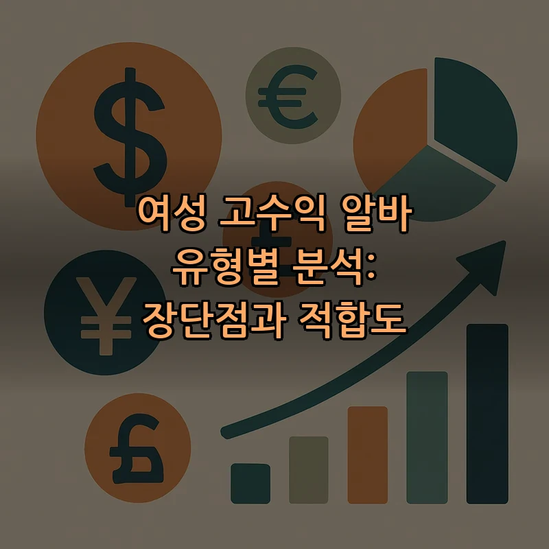 여성 고수익 알바 유형별 분석: 장단점과 적합도