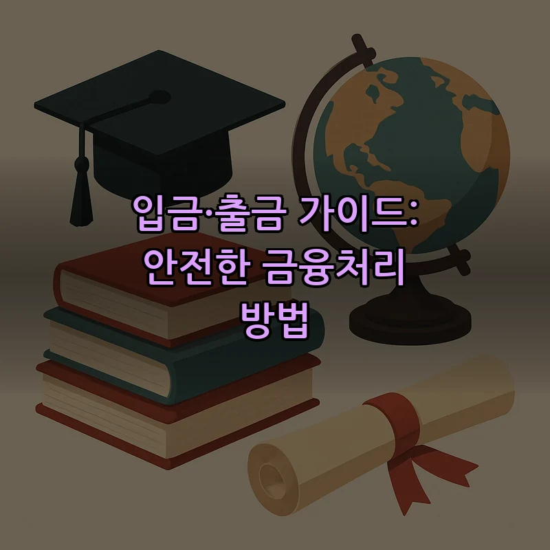 입금·출금 가이드: 안전한 금융처리 방법