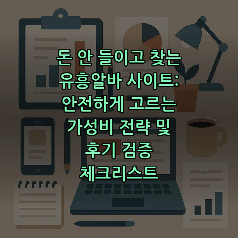 유흥알바 사이트: 안전하게 고르는 법과 후기 검증