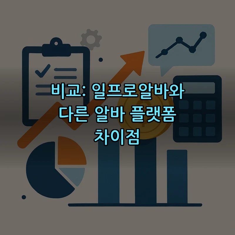 비교: 일프로알바와 다른 알바 플랫폼 차이점