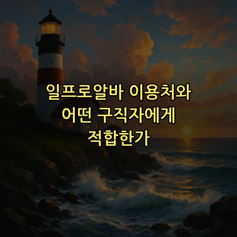 일프로알바 이용처와 어떤 구직자에게 적합한가