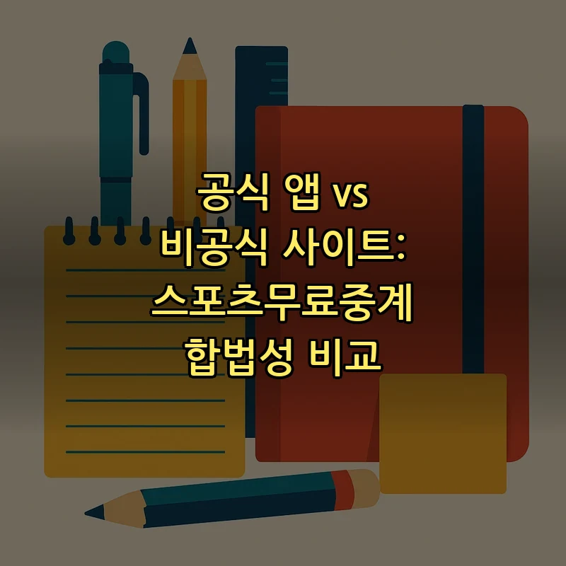 스포츠무료중계 합법성 비교: 공식 vs 비공식