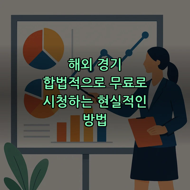 해외 경기 합법적으로 무료로 시청하는 현실적인 방법