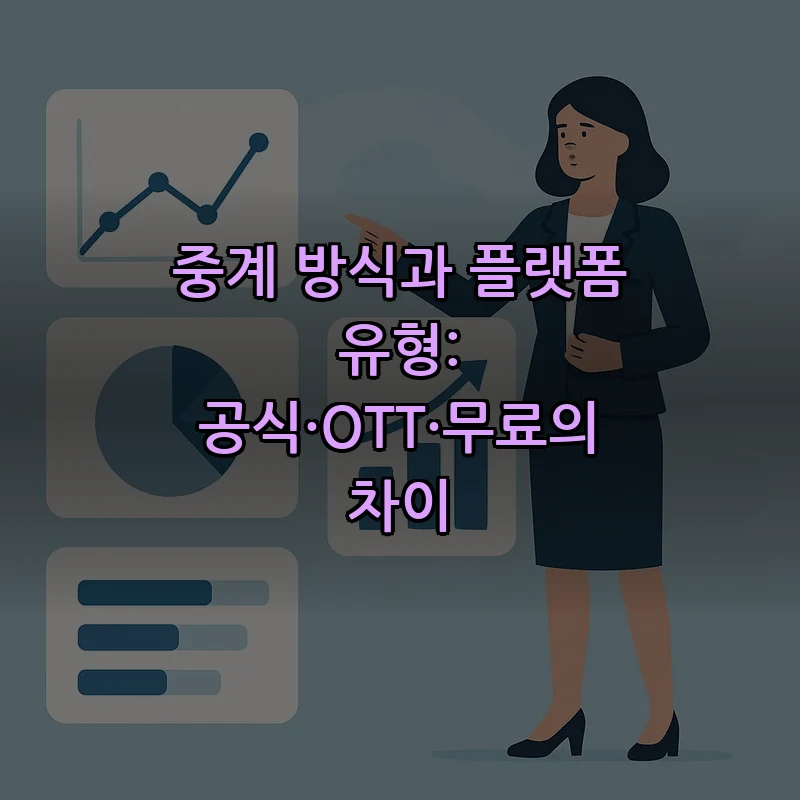 중계 방식과 플랫폼 유형: 공식·OTT·무료의 차이