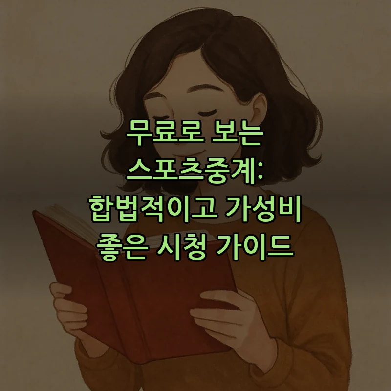 스포츠중계 무료 보기 가이드: 안전하고 가성비 높은 선택