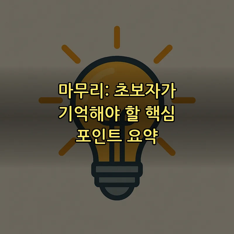 마무리: 초보자가 기억해야 할 핵심 포인트 요약