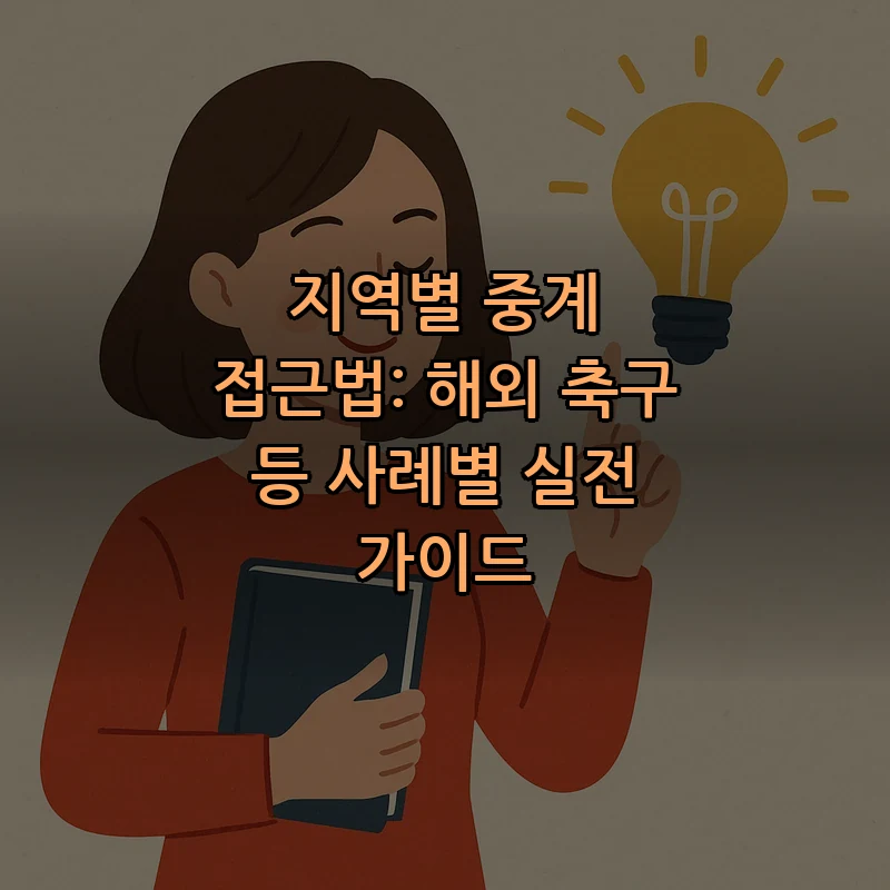 지역별 중계 접근법: 해외 축구 등 사례별 실전 가이드