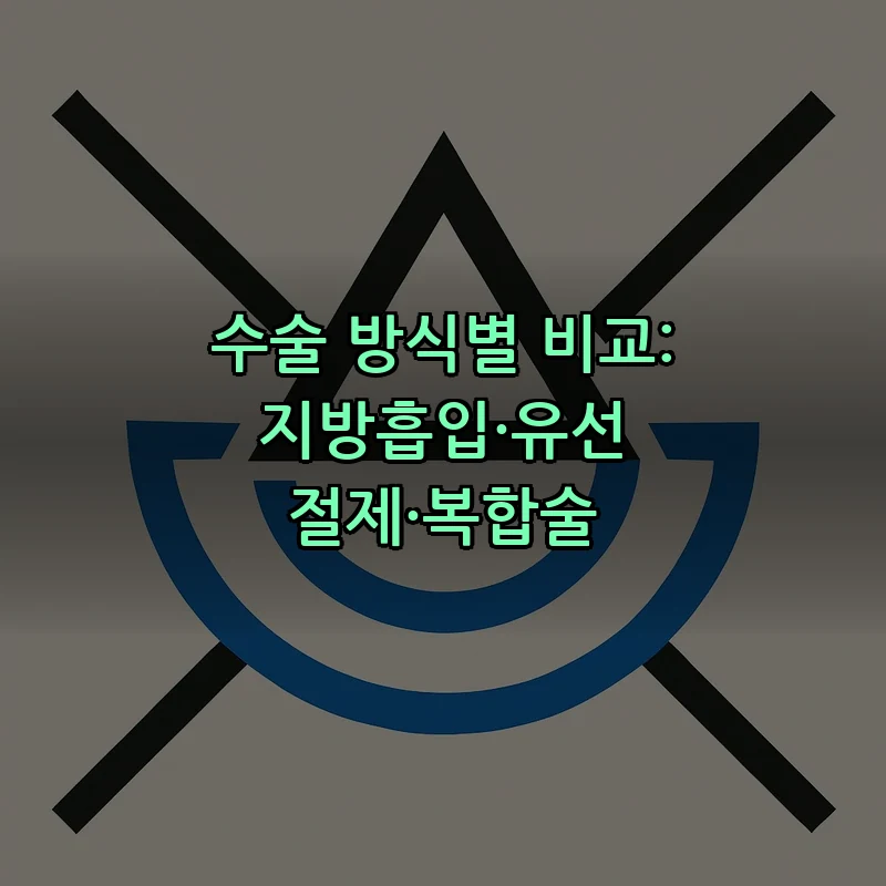 수술 방식별 비교: 지방흡입·유선 절제·복합술